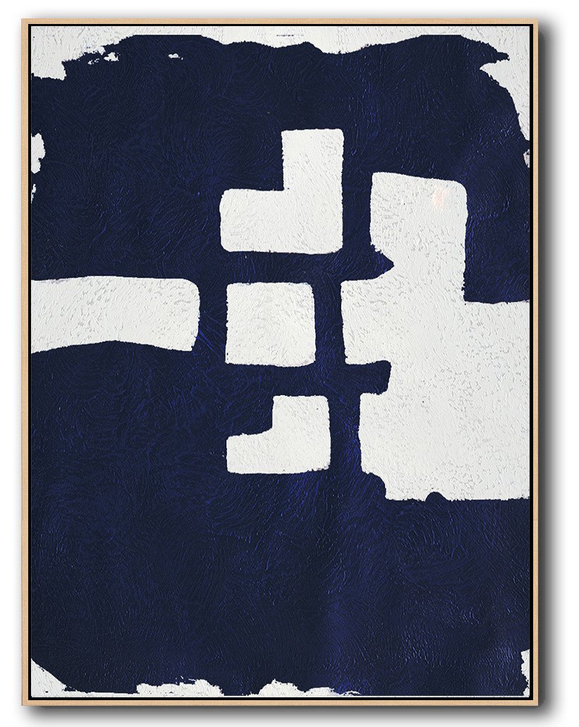 Navy Blue Minimalist Art #NV156B